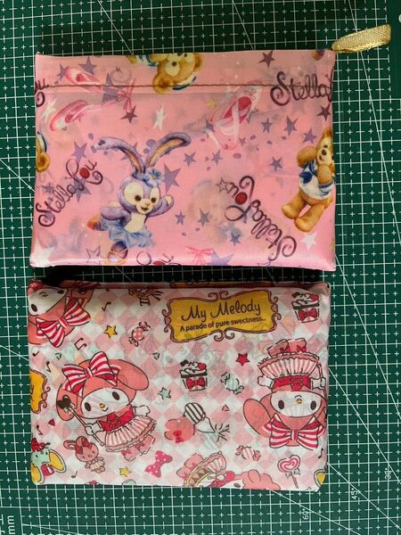 在庫処分!二枚セット!新品 大容量 折り畳み可愛い頑丈エコバッグ