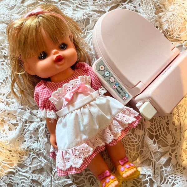 トイレットしーちゃん&ぽぽちゃんトイレ (メルちゃん 人形 昭和レトロ TAKARA