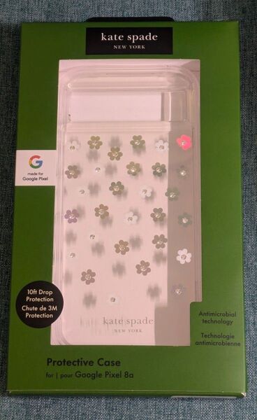 Google Pixel 8a 用 Kate Spade New York 花柄ケース スマホ スマホケース カバー