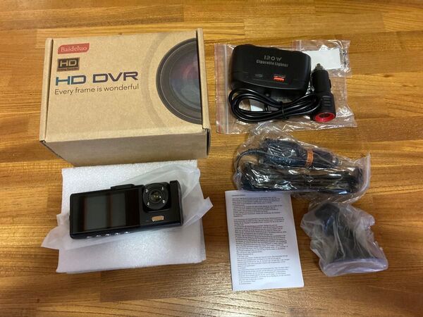 2カメラ 32GB SDカードと分配器付き HD DVR ドライブレコーダー