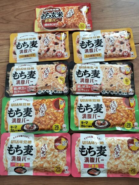 UHA もち麦満腹バー 5種×9個セット UHA味覚糖