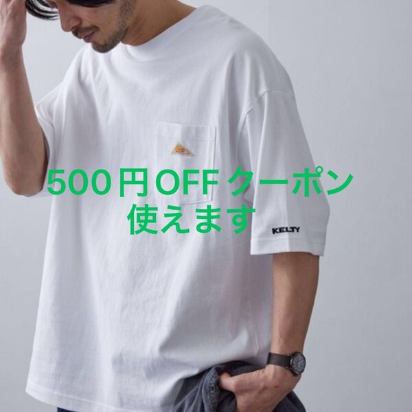 限定展開 KELTY×FREAK'S STORE ケルティ別注 ワンポイント クルーネック ポケットTシャツ