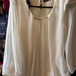 C.D.S Basic ブラウス オフホワイト ビジュー