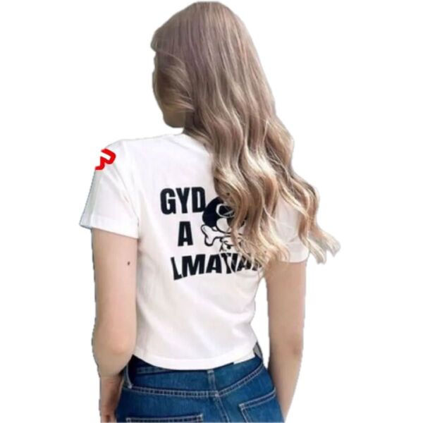 大人気キャラクター!GYDA ジェイダGOD REVOL GYDALMATIAN ショートTシャツ ホワイト!新品未使用タグなし。