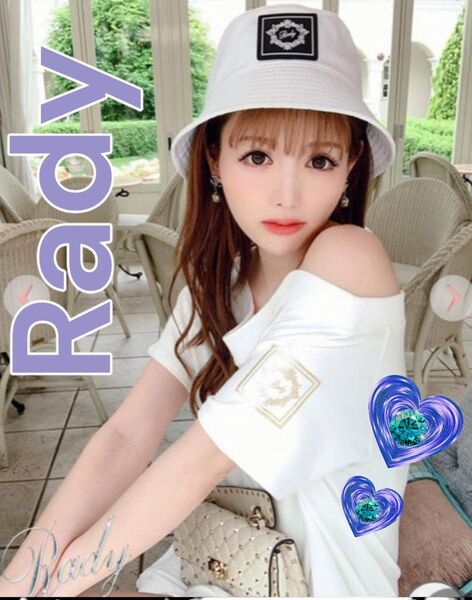 Radyレディ◆ホワイト◆バケットハット◆バケハ◆ホテルシリーズ◆白◆ホワイト◆帽子◆キャップ◆日焼け対策◆紫外線対策◆UV対策◆