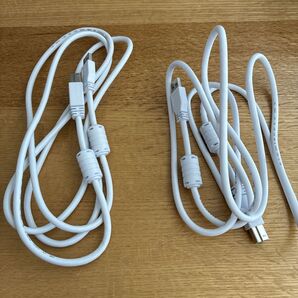 【2本】 USB 3.0ケーブル フェライトコア付き 白 約2m 新品未使用