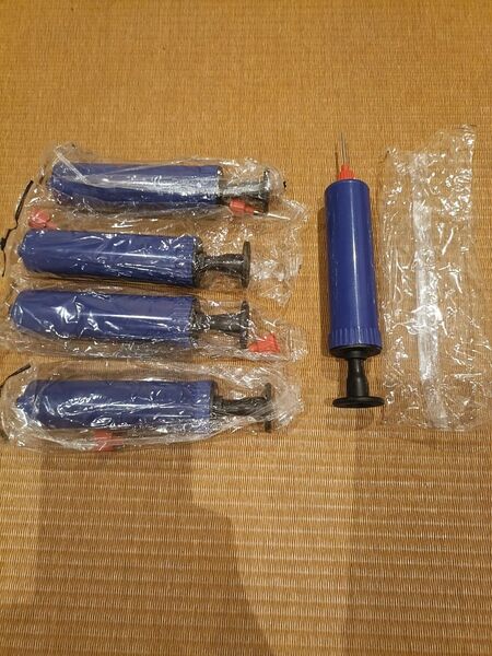 空気入れ 5つ