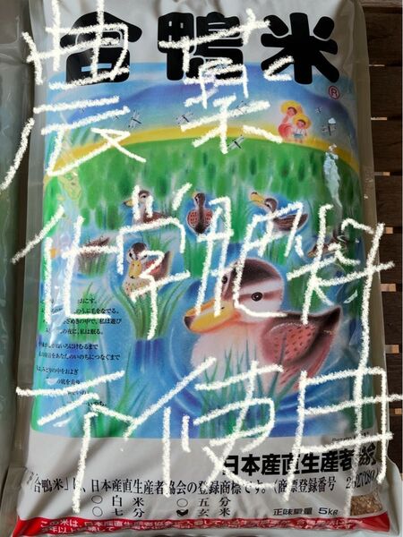 合鴨米 玄米(農薬・化学肥料不使用)コシヒカリ10kg
