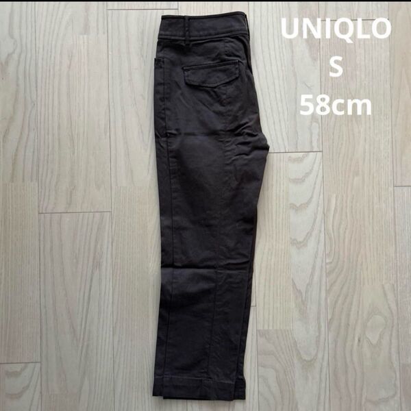 UNIQLO ユニクロ パンツ 7部丈 ボトムス ブラウン 58cm S