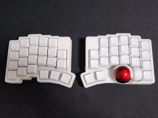 roBa 完成品 無線化 Bluetooth 自作キーボード