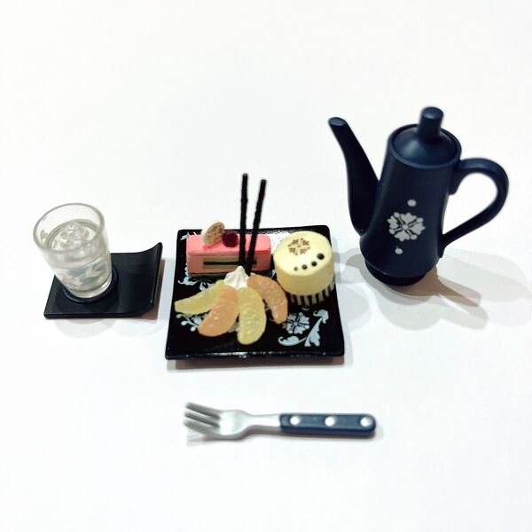 【匿名配送】 柑橘果実ケーキセット メガハウス ミニチュア カフェdeケーキ