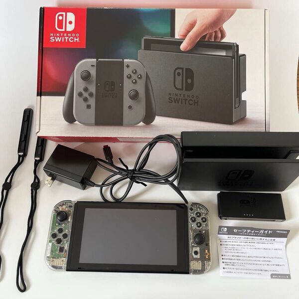 【中古】Nintendo Switch ニンテンドースイッチ 本体 箱付き その他オプションおまけ付き Joy-Con セット