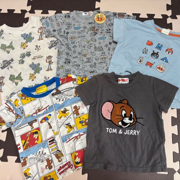 キャラクター 90サイズ 半袖Tシャツ5点セット アンパンマン