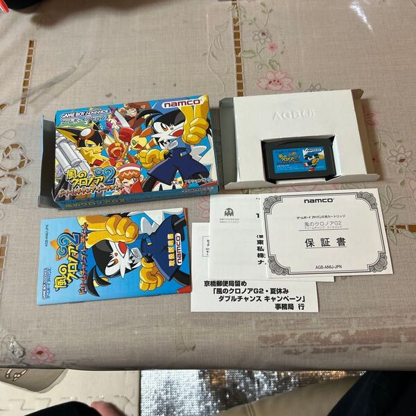 風のクロノア2 ドリームチャンプトーナメント 動作確認済み ゲームボーイアドバンス GBA 箱 任天堂 箱説付 ソフト