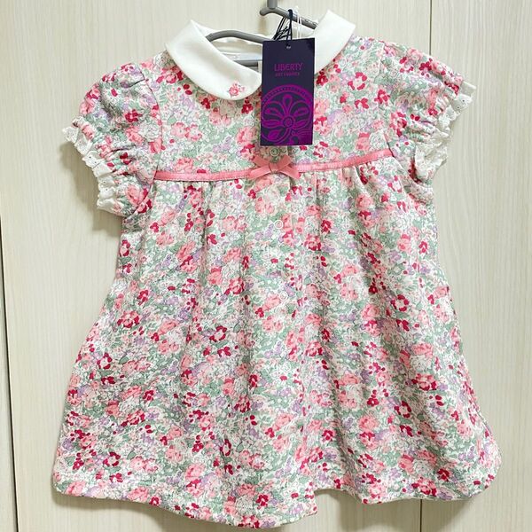 新品 bebe 80 チュニックワンピース アンダーパンツセット ピンク べべ