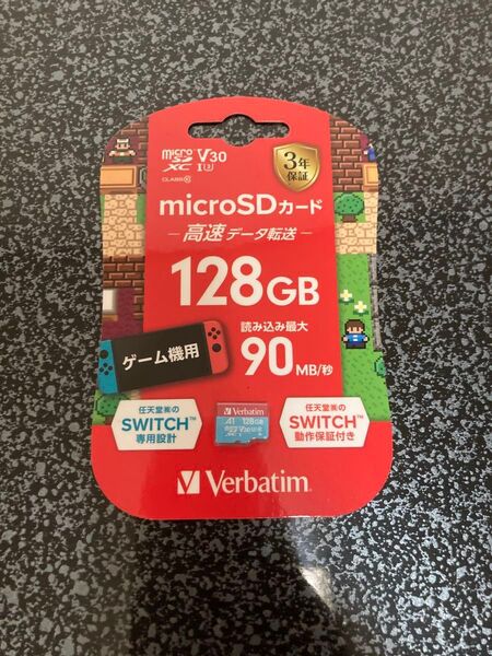 Verbatim microSDカード 128GB Switch 新品 未使用 SMXCN128GHJRBVD