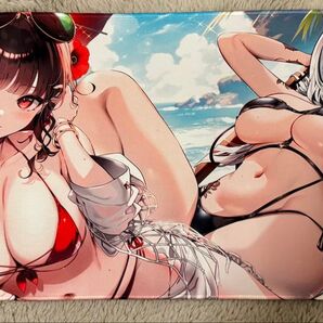 勝利の女神 NIKKE サクラ ロザンナ ギルティ メイデン プレイマット 2枚セット プレイマット 巨乳 マウスパッド