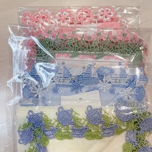 近沢レース 4枚セット ロータス マリーン ティータイム ブラッサム