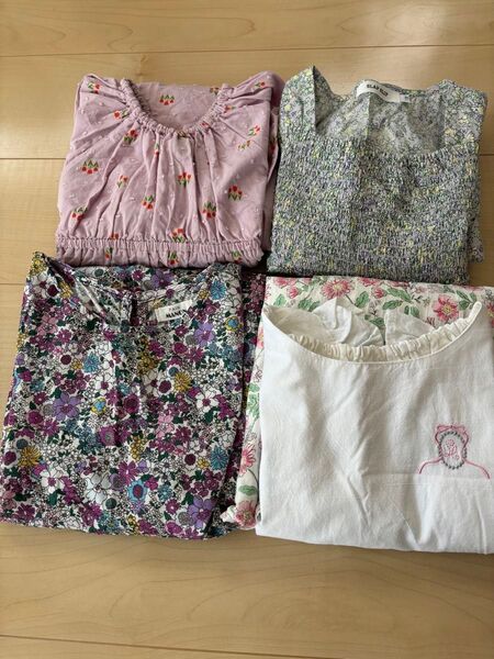 女の子 ワンピース まとめ売り アプレレクール ペアマノン スラップスリップ 130