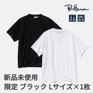 ラスト1枚! ユニクロ × ロンハーマン コラボ エアリズム Tシャツ ブラック L×1枚 UNIQLO RonHerman ④