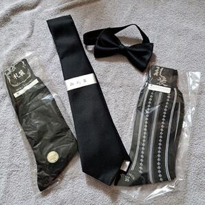 礼装用 ネクタイ 蝶ネクタイ 靴下 4点セット 新品