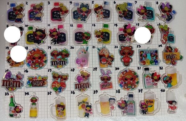 アクリルパーツ!4センチ!缶付き、缶なし