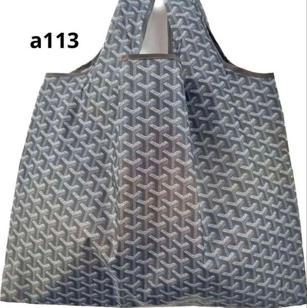 新品未使用 エコバッグ 大きいサイズ コンパクト 折りたたみ a113