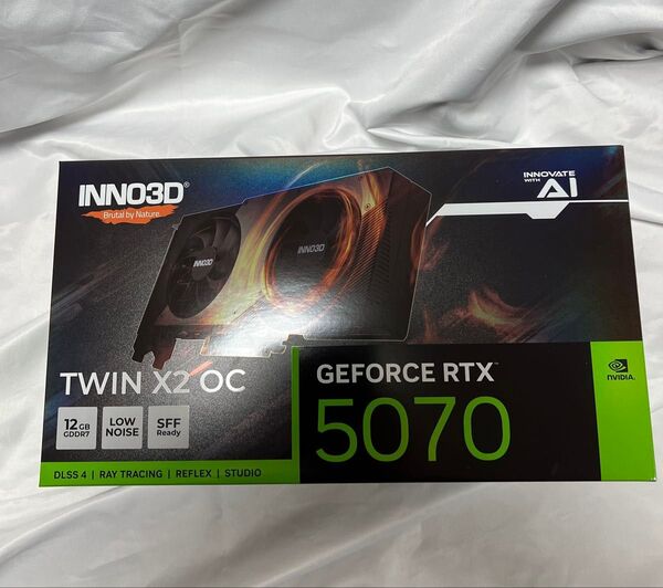 INNO3D GeForce RTX5070 TWIN X2 OC 12GB 使用期間少 動作確認済み画像有り 納品書有り