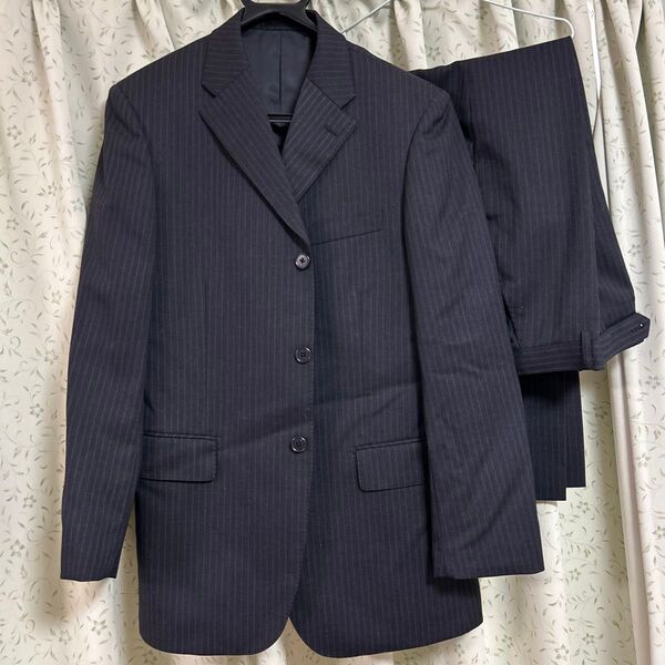 616.A6 ノータックパンツ 175cm、W.82cm程 ダークグレー!