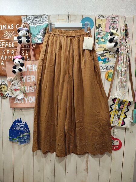 isoLaine(^o^)レース豪華なガウチョパンツ サイズL