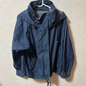デニム ジャケット 古着 ジップアップ Mサイズ