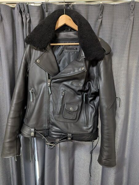 Liugoo Leathers リューグーレザーズ ライダース レザージャケット 本革 サイズ3L シンサレート 牛革 ブラック