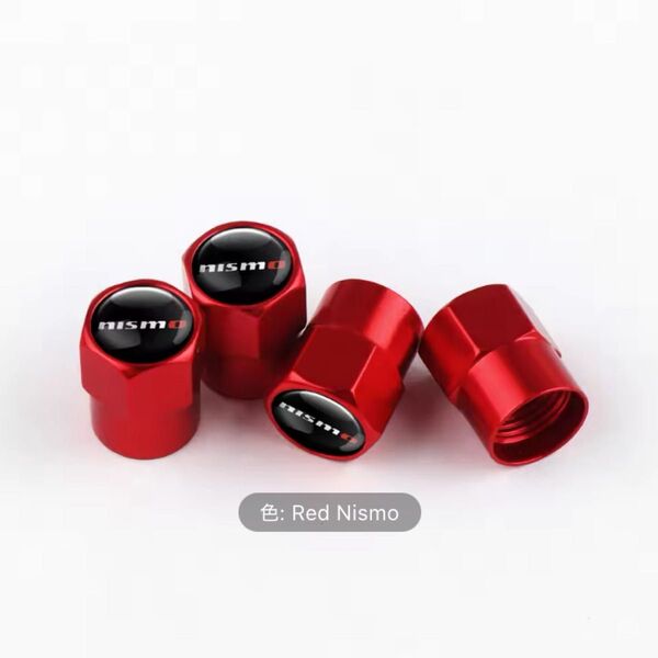 エアバルブキャップ ニスモ NISMOロゴ レッド