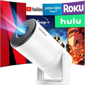 Android TV搭載 270°回転 プロジェクター 自動台形補正 4K プロジェクター Projector