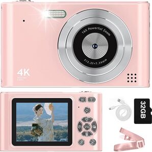 デジタルカメラ 4800万画素 1080P動画撮影 4K 32GBMicroSD デジカメ コンパクトデジタルカメラ