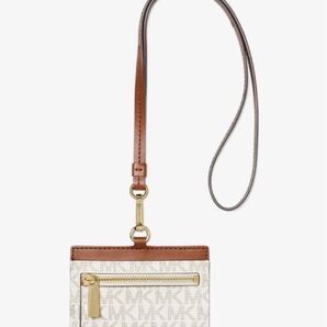 マイケルコース パスケース MICHAELKORS ID カードケース ランヤード - MKシグネチャー 定期入れ