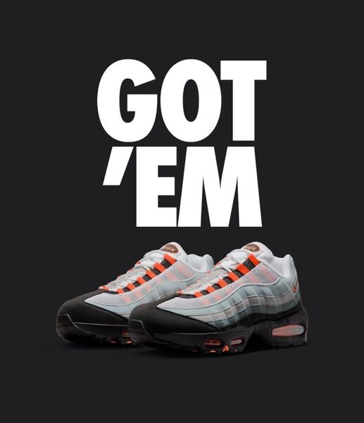 NIKE AIR MAX 95 OG Big Bubble Bright Mandarin 23.5 国内正規 新品未使用