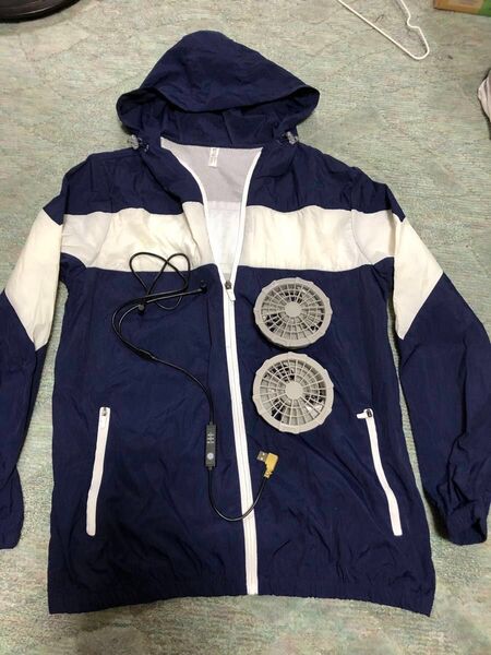 空調服 ファンセット 空調ウエア XL 作業服 長袖 熱中症対策 UV アウトドア キャンプ