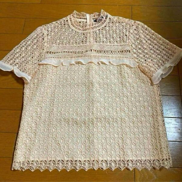 ZARA ブラウス レース 半袖