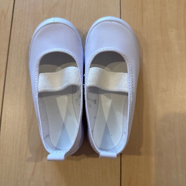上履き 白 15センチ 室内シューズ バレーシューズ