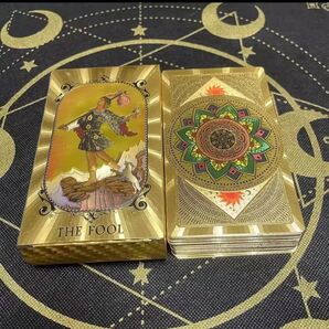 【大人気】ゴールドクラシックタロットカード 金箔 豪華仕様 箱付き!