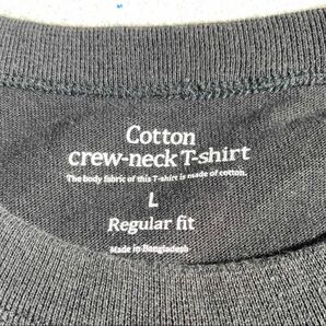Cotton Crew Neck Tシャツ メンズLサイズ 無地 白系 定番人気 カジュアル◎