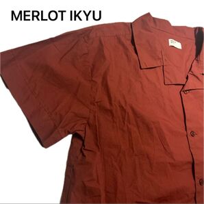 MERLOT IKYU メルローイキュウ 半袖シャツ ゆったりシルエット 夏服 男女兼用