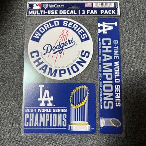 3枚セット MLB ロサンゼルス・ドジャース デカール ステッカー シール 未使用