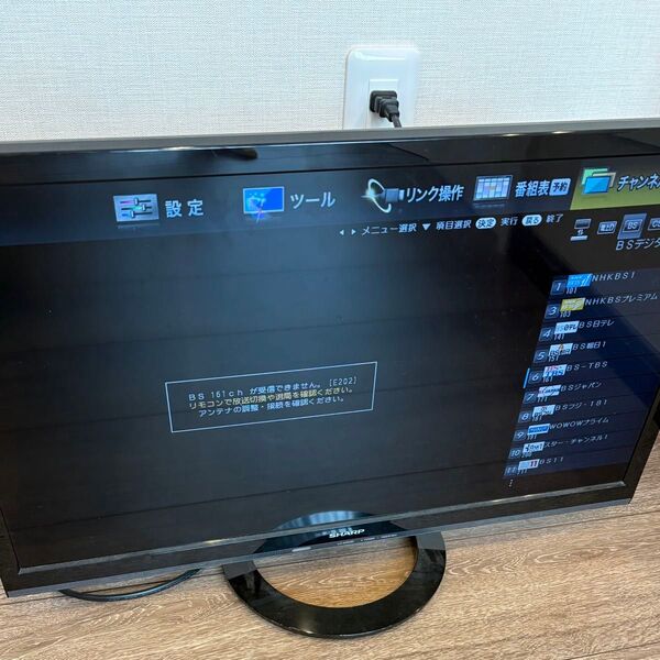 SHARP LC-24K30 24型液晶テレビ2016年製 AQUOS モニター 在宅 リモートワーク