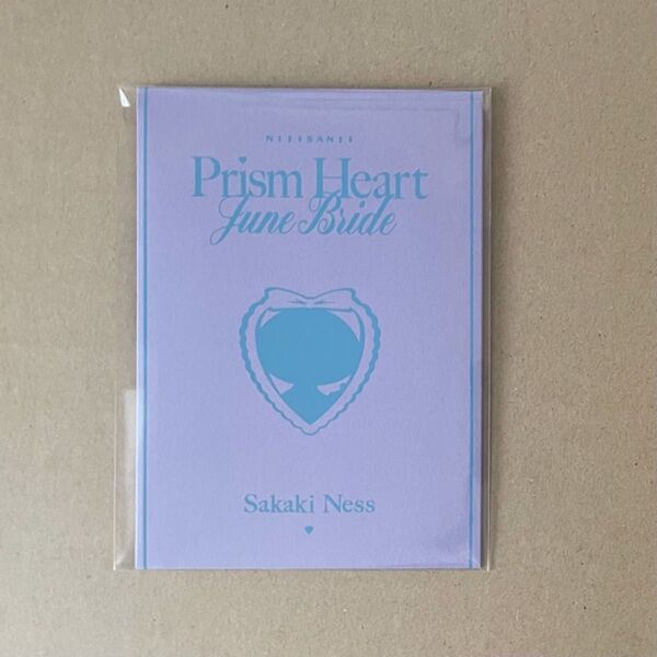 にじさんじ Prism Heart June Bride ジュンブラ2025 OS特典 セレブレーションカード 榊ネス