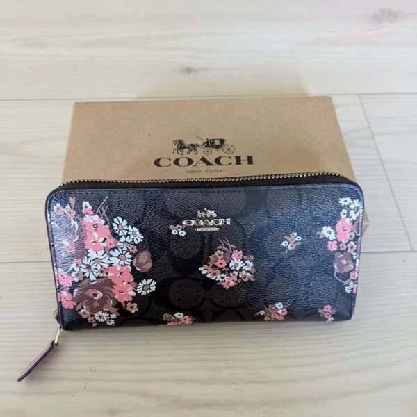 ★美品★COACH 小花柄長財布 ★お値下げ不可 ★6月末削除