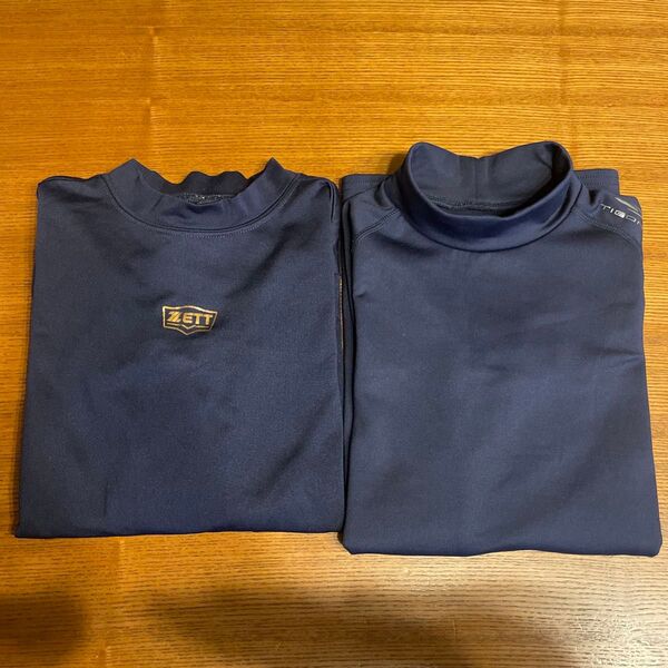 【中古】150cm アンダーシャツ 裏起毛 長袖 ZETT1枚・TIGORA1枚
