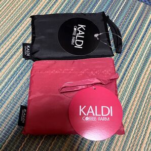 カルディ KALDI エコバッグ スモーキーピンク ブラック カルディコーヒーファーム オリジナルエコバッグ
