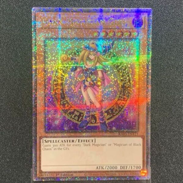 遊戯王 ブラックマジシャンガール 北米版 英語版 クオシク 25th